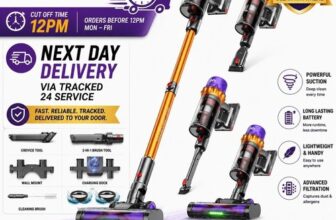 50000Pa Cordless Stick Vacuum Cleaner 80Min/550W Anti Tangle HEPA Pet Hair UK