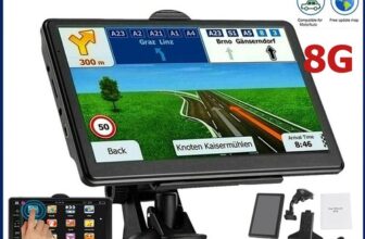 7″ 8GB Sat Nav Free Lifetime Maps UK & EU Maps UK FM Touch Screen GPS Navigation