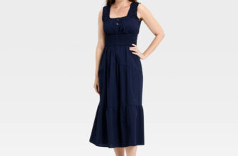 Women Sleeveless Button-Front Smocked Maxi Empire Waist Dress – Universal