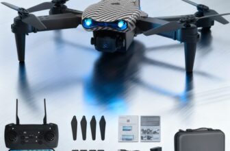 Drone 2026 4K HD Dual Camera WiFi FPV RC Foldable Quadcopter + 4 Batteries