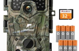 24MP 30FPS Trail Camera with Night Vision Motion Activated with 32GB SD Card UK
