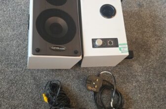 Clever Audio Wall Mount Speakers 1050036 40W Pair With Power And Speaker Cables