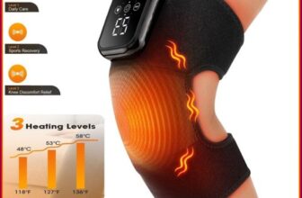 Cordless Knee Massager for Pain Relief wtih 3 Heating Levels & 3 Vibration Modes