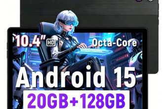 10.4 inch Tablet, Android 15 Tablet 20GB+128GB+1TB TF, 8-Core HD Dual Camera