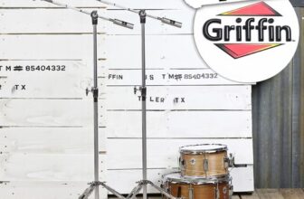 GRIFFIN Cymbal Boom Stand – 2 PACK Drum Hardware Arm Mount Adapter Percussion
