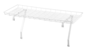 Household Essentials Rear Display Over-The-Washer Storage Shelf to Organize and