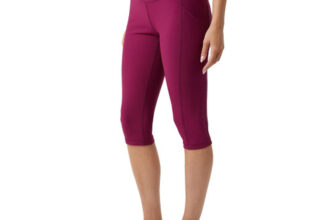 32 Degrees Cool Women’s Ribbed Active Crop Pockets Legging New with Tags