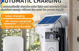 Solar Powered Wireless Doorbell With Camera Smart Home System Motion Detection
