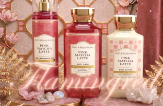 Bath & Body Works Pink Matcha Latte Fragrance Mist Body Wash Lotion 3 Pc Set