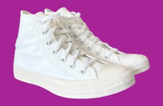 CONVERSE Women’s Chuck Taylor Canvas Trainers, White on White, 1U646, UK 5/ 37.5