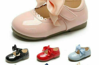 BABY GIRLS SPANISH BOW SHOES MARY JANE WEDDING PARTY PATENT CHILDREN FLAT SHOES