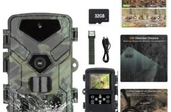 High-Resolution 50MP Trail Camera with Ultra-Clear Night Vision & 32GB SD Card