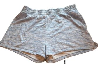 J.CREW Women’s Knit Cotton Sweat Shorts Gray Solid Elastic Waist XXL