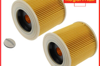 2 x Wet & Dry Hoover Cartridge Filters For Karcher Cylinder Vacuum Cleaners