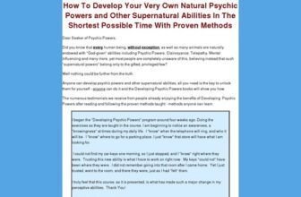 Developing Psychic Powers