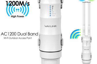 AC1200 Outdoor Wireless Access Point Dual Band 600Mbps WiFi Extender Repeater