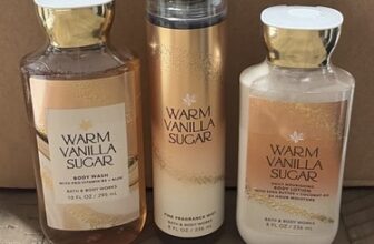 Bath & Body Works Warm Vanilla Sugar 3 Piece Gift Set Body Lotion Mist Body wash