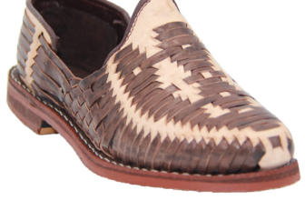 The Western Shops Men’s Leather Authentic Mexican Huarache Sandal Closed Toe