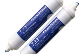 2 x In Line Fridge Water Filters Compatible with Samsung, Daewoo, LG etc
