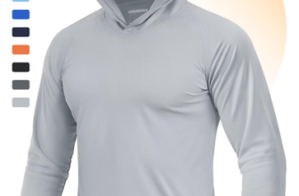 Men’s UPF 50+ Sun Protection Hoodie Shirts Long Sleeve Fishing Shirts Outdoor