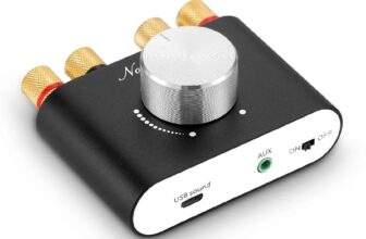 Nobsound Mini Bluetooth Amplifier with Power Supply HiFi Digital Stereo Amp 100W