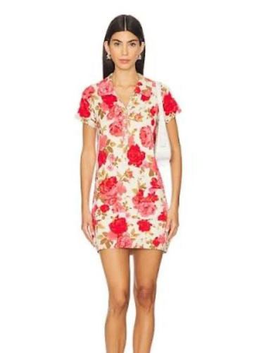 SHOW ME YOUR MUMU ‘Dexter’ Short Sleeve Summer Button Sweater Dress S $154