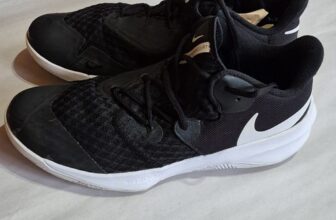 Wmn NIKE HYPERSPEED COURT SNEAKER SZ 10 Black White VVGC