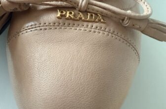 Prada Nappa Leather Ballet Flats Nude Pink UK 4.5 EU37.5 Box Authentic