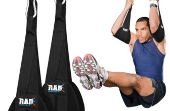 Ab Straps Hanging AB Strap Abdominal Pull Up Bar Muscle Building Fitness (Pair)