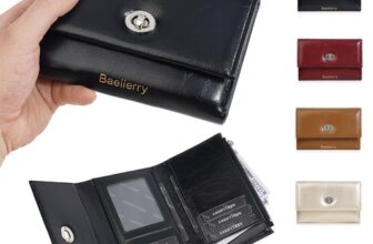 Womens Hasp Wallet Credit Card Holder Leather RFID Blocking Zipper Pocket Purse