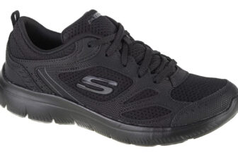 Skechers Summits Suited Womens Black Casual Sports Gym Walking Trainers