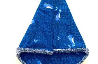 Baby whales newborn baby blanket braided edge -flannel – name option