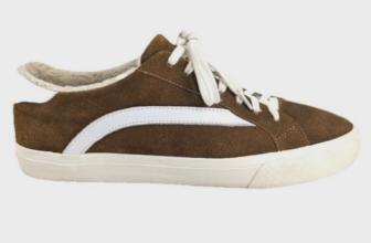 MADEWELL Sidewalk Low-Top Sneakers Brown Suede and Sherpa W 8