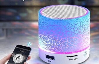 Mini Bluetooth Speaker LED Wireless Extra Bass MicroSD UK Portable Stereo Sound
