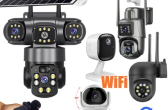 4G/WIFI Solar Powered Outdoor CCTV PTZ Smart Home IP Security Camera IR Cam IP66