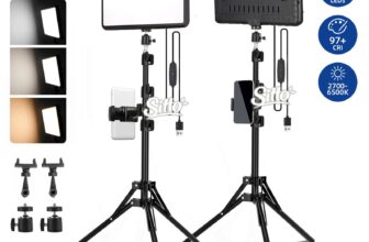 2×12” Photography 352 LED Video Lighting Kit Photo Light Panel Studio 2700-6500K