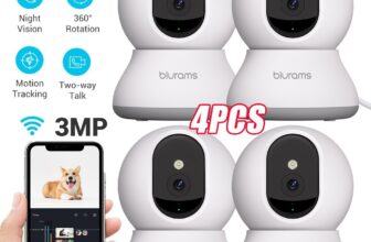 blurams 5G Wifi Security Camera Smart Home Pet Cat Cam 1080P Night Vision 4PCS