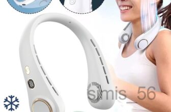 Portable Neck Fan Rechargeable USB Personal 360° Air Flow Strong Bladeless Trave