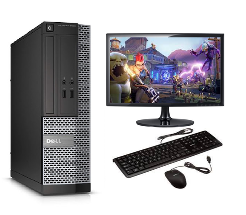 GAMING DELL COMPUTER BUNDLE WINDOWS 10 QUAD THREAD i3 8GB 500GB GT730 2GB