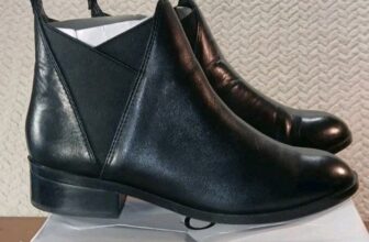 ALDO – Women’s US – Size 8.5 – Scotch-97 Black Leather Boots 1.25″ Heel w/ Box
