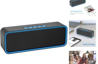 Waterproof Portable Bluetooth 5.0 Speaker with 3D Stereo Sound – 12 Hr Playtime