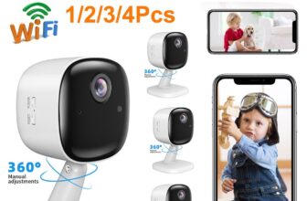4X 1080P WIFI IP Camera Wireless indoor CCTV HD PTZ Smart Home Security Camera