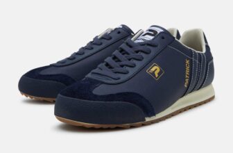 Patrick Liverpool Mens Trainers Casual Shoe Navy Off White