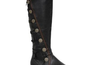 Black Aristocrat Nobleman Renaissance Fair Costume Mens Medieval Knight Boots
