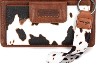 X Wrangler Cow Print Wallet for Women Ladies Female Card Cases & Money Organizer