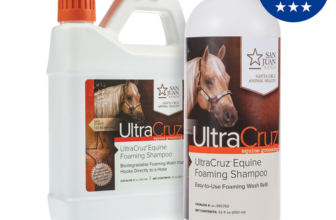 UltraCruz Equine Foaming Horse Shampoo w/ Applicator and Refill Bundle 32oz Each