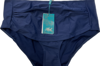 Heat Swimwear High Waisted Bottom Womens Size XL Blue