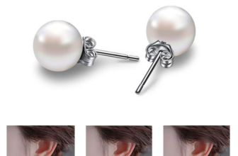 Pearl Stud Earrings 925 Sterling Silver Cubic Zirconia Women Jewelry Gift US