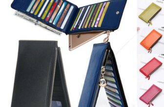 Womens Mens Wallet Leather Zipper Bifold Credit Card Holder Purse Clutch Handbag
