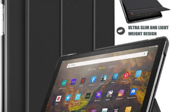 Leather Smart Case Cover for All-New Amazon Fire HD 10 & HD 10 Plus Tablet 2021